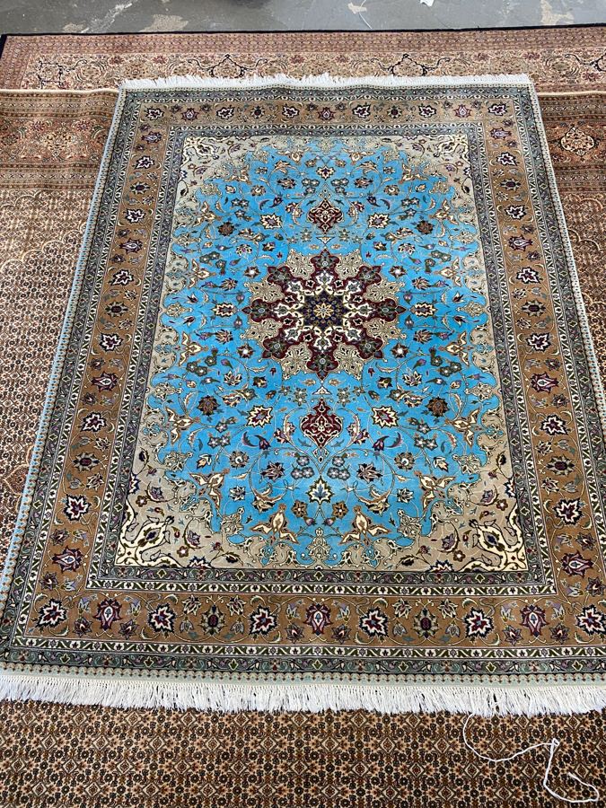 The same Tabriz-design rug after shearing